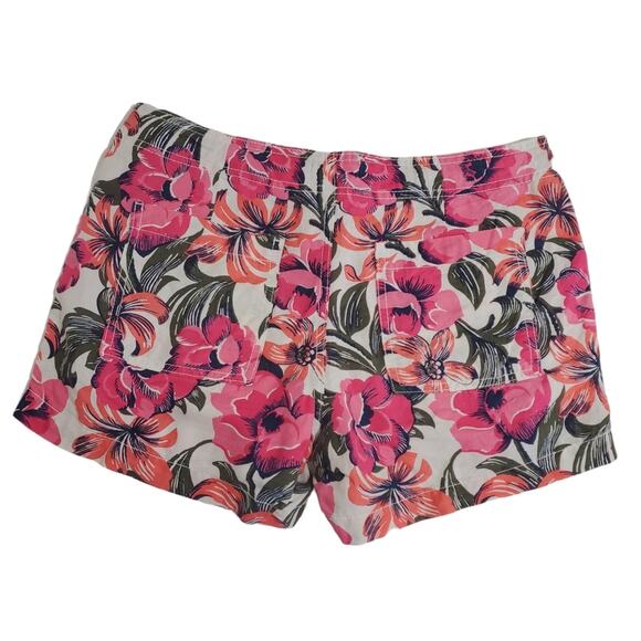 Gap | Linen Blend Tropical Flower Lightweight Shorts with Pockets - Picture 2 of 8